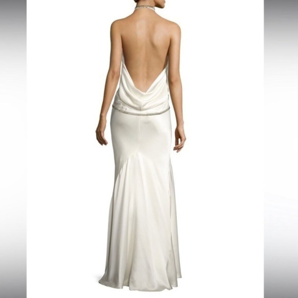 Alexander Wang Cowl Back White Silk Evening / Wedding Gown Size 4 NWT $1995